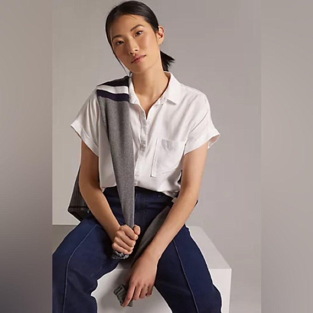 Anthropologie/ Cloth and Stone Breezy Buttondown Blouse